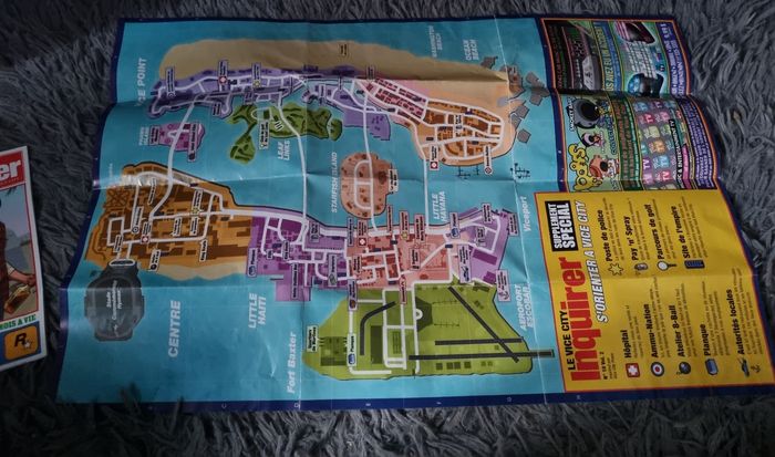 Boîte vide de jeu avec livret et poster GTA Vice City Stories PSP - photo numéro 7