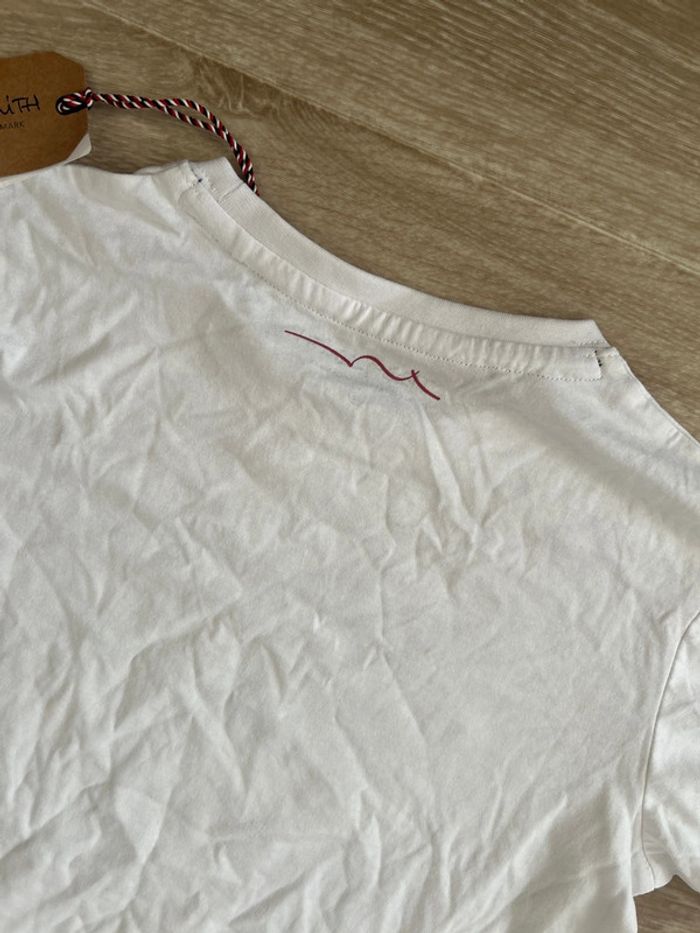 T-shirt blanc logo navy Teddy Smith 12ans - photo numéro 4