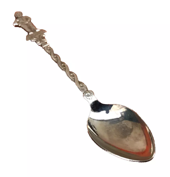 Cuillère à café de collection   Fleuron Manneken-Pis Bruxelles (Belgique)