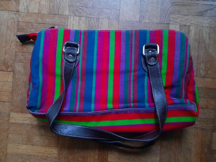 Sac à main multicolore - Marque Fuchsia Paris. - photo numéro 2