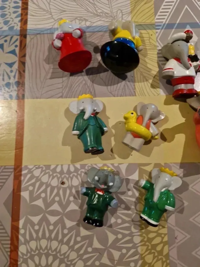 Lot 10 figurines babar - photo numéro 6