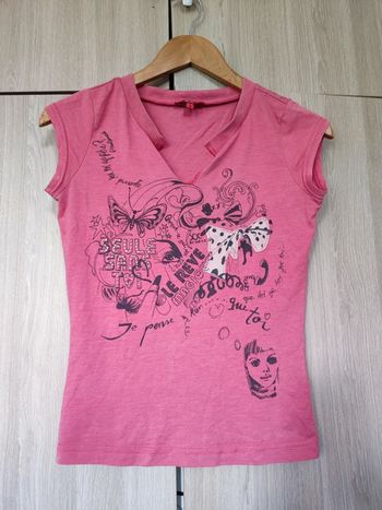 T shirt love rose graffiti / Mexx t 34 ( xs)
