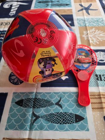 BALLE TRAPE DISNEY PIXAR THE CARS ROUGE