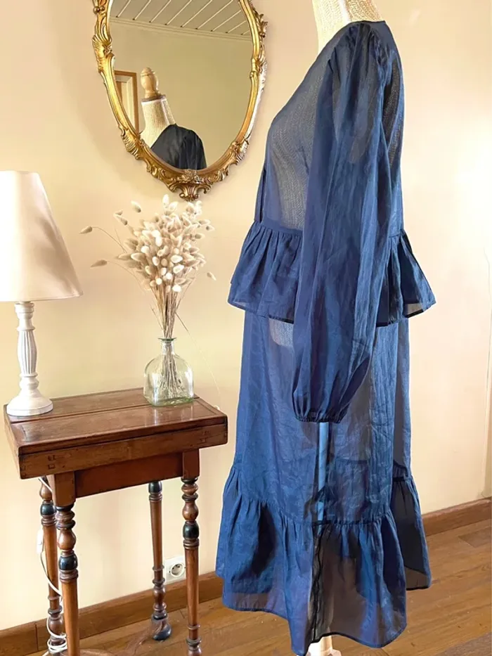 Robe Noire Transparente à Manches Longues – Monki – Neuf – Taille M - photo numéro 4