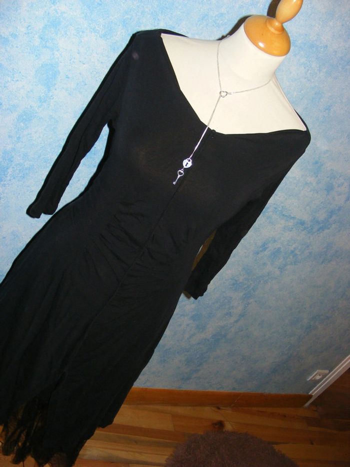 superbe robe noire habillée et très originale Cop Copine taille 36/38
