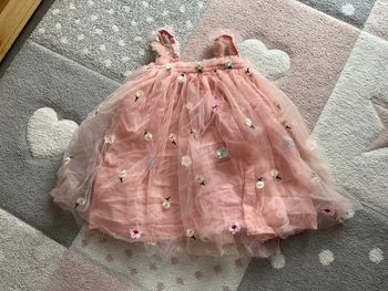 Magnifique robe courte à tulle à fleurs 130 cm