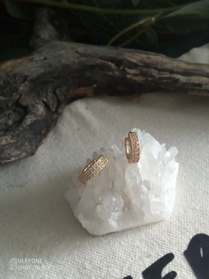 Petites créoles zirconées