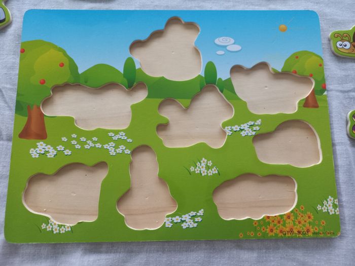 Puzzle en bois pour bébé - photo numéro 3