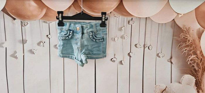 Short en jean clair Tape à l’Oeil 3 mois Fille