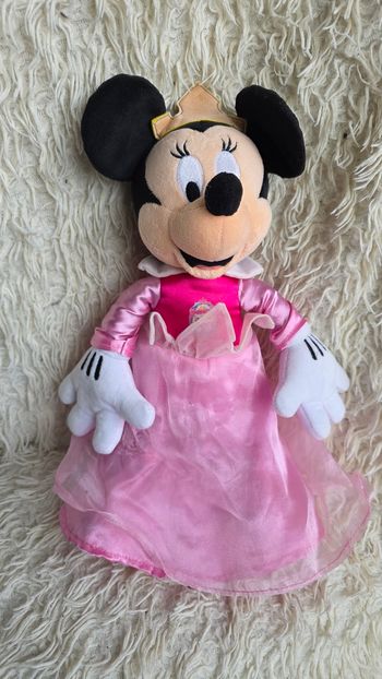 Peluche disney minnie mouse princesse aurore disneyland paris