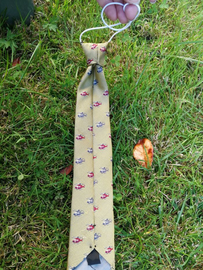 Cravate enfant motif hélicoptères - photo numéro 5