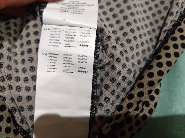 Jupe courte porte feuille à pois noirs - photo numéro 3