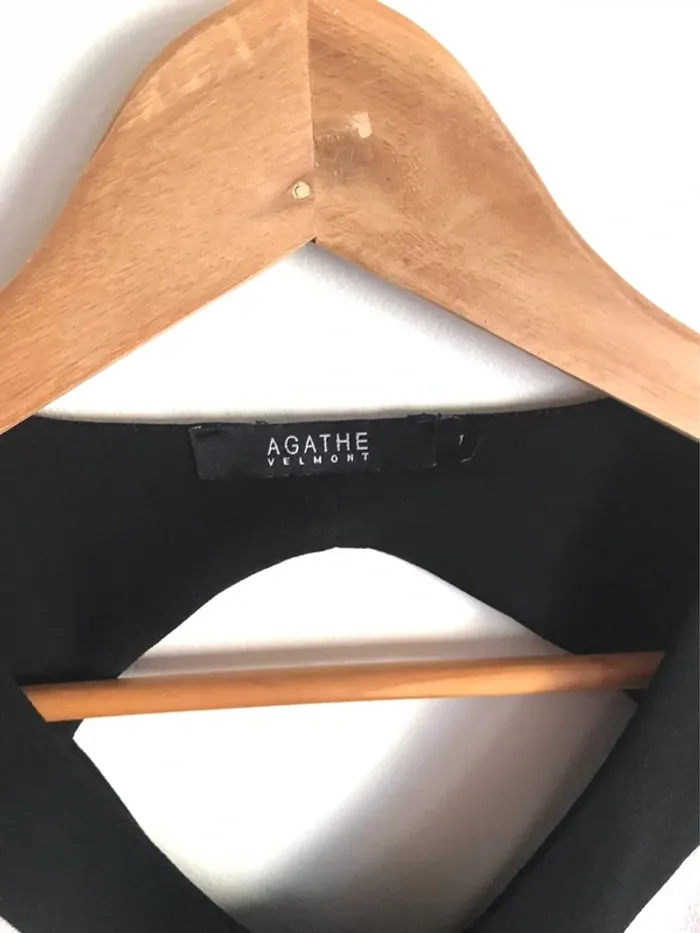 Robe graphique noire et blanche Agathe Velmont taille 36 - photo numéro 3