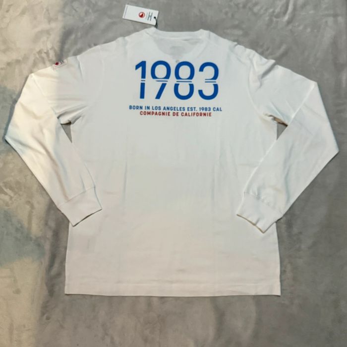Compagnie de Californie - Tee-shirt manches longues "Long 83 sport" Blanc, taille XL - photo numéro 3