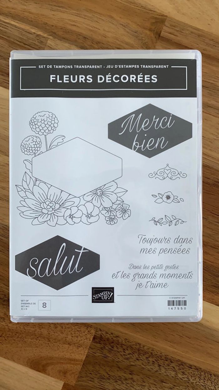 Tampons fleurs décorées stampin up