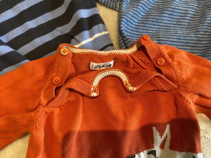 Lot de 3 pulls 6 mois - photo numéro 3