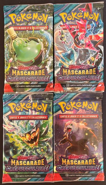 🎴 Artset Pokémon Mascarade Crépusculaire EV06 - booster en loose 🎴