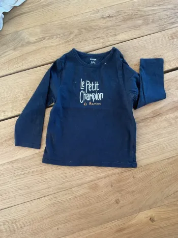 TEE shirt manches longues kiabi marine