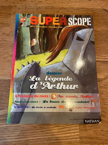 Livre Nathan Nathanscope SuperScope Dossier La légende d’Arthur
