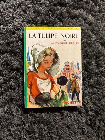 Ancien livre vintage la tulipe noire par Alexandre Dumas