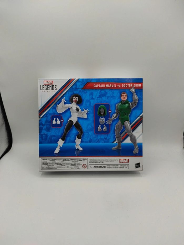 coffret figurines marvel legends captain marvel vs doctor doom hasbro - photo numéro 2