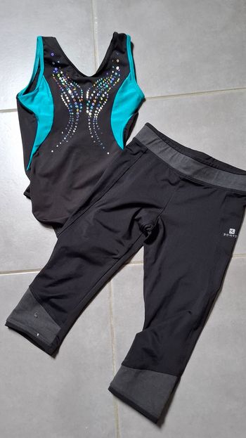 Justaucorps + legging court