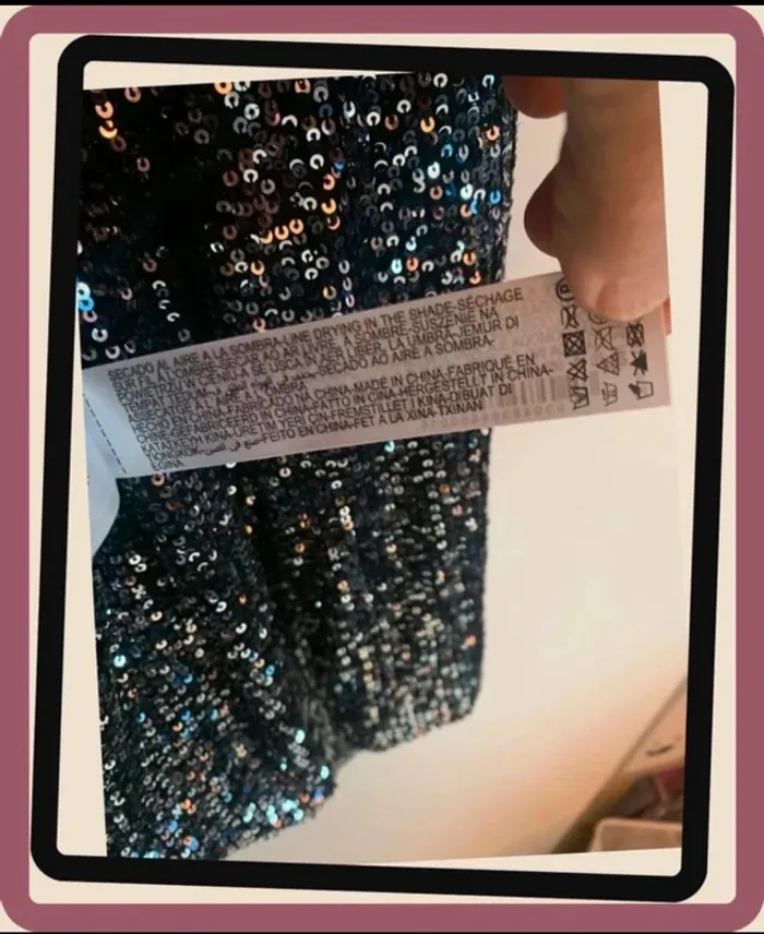 Blouse de soirée à sequins Zara T/XS taille plus grand - photo numéro 11