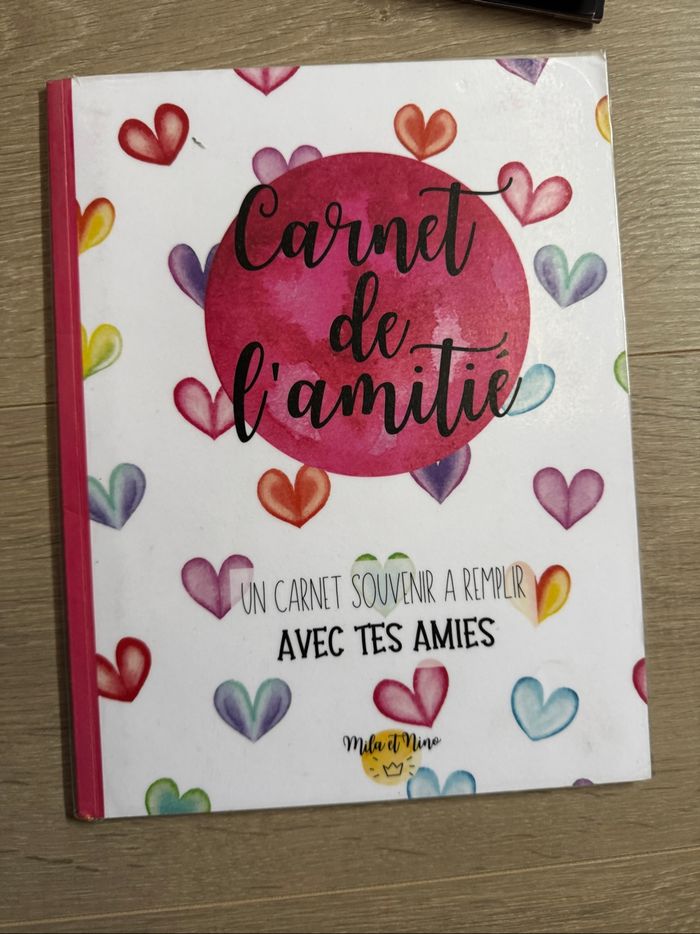 Livre carnet de l’amitié