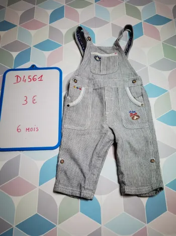 D4561 - salopette garçon 6 mois