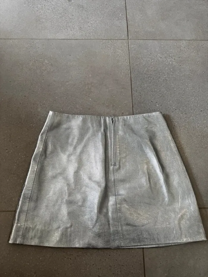Jupe argenté Idano, taille 1, bon état 36x38cm - photo numéro 3