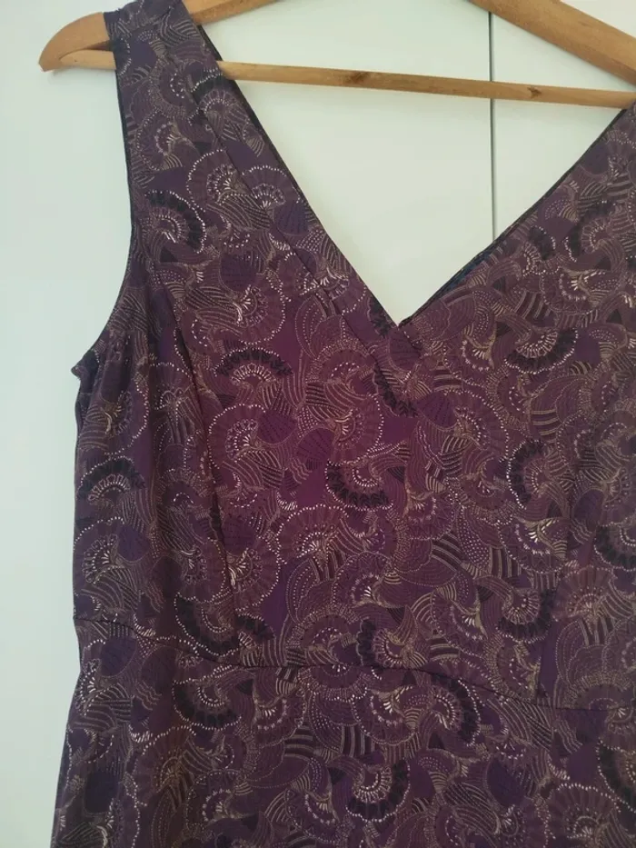 Robe d'été prune taille 38 - photo numéro 2