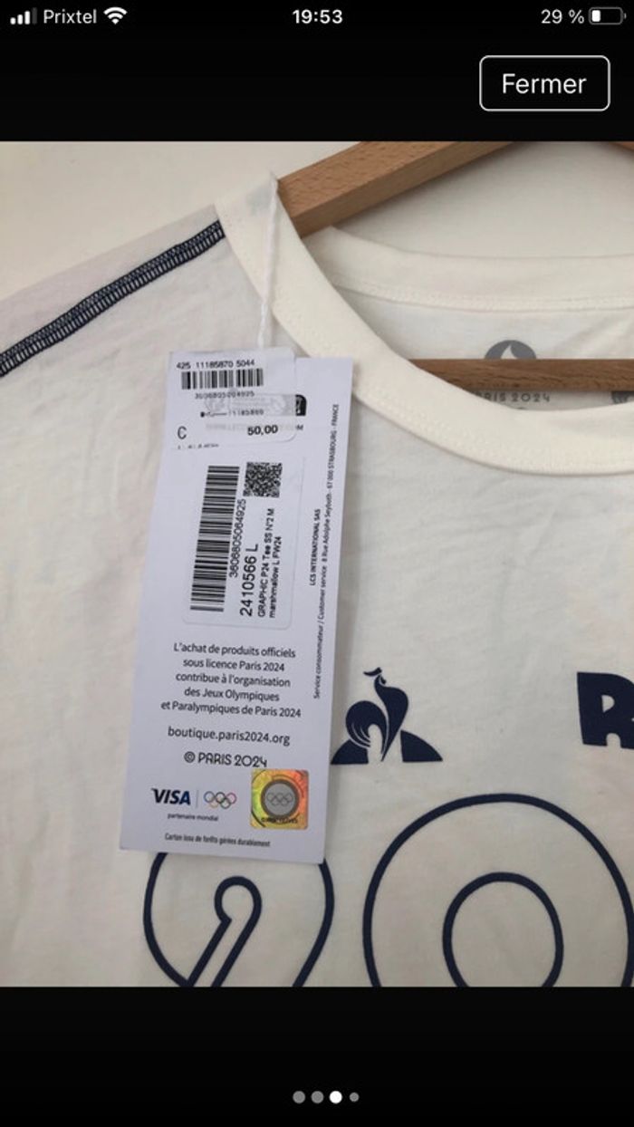 Lot de 4 t-shirt france olympique 2024 Lecoq sportif - photo numéro 7