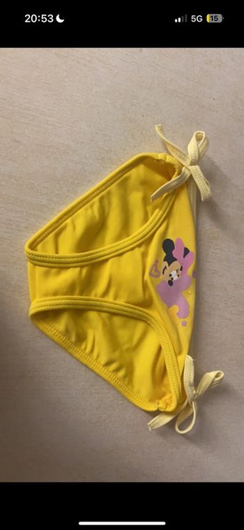Culotte de maillot de bain Jaune Minnie par Disney 12 mois