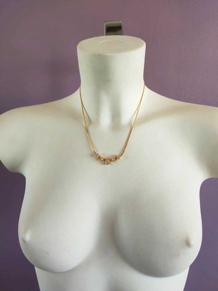 Collier doré vintage