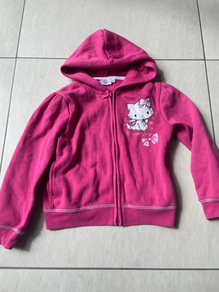 Gilet zippé à capuche hello kitty
