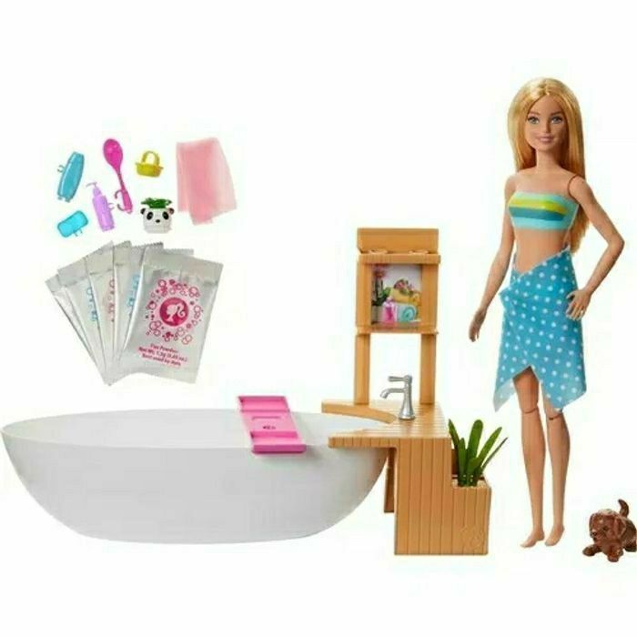BARBIE DETENTE AU SPA MATTEL NEUF - photo numéro 7