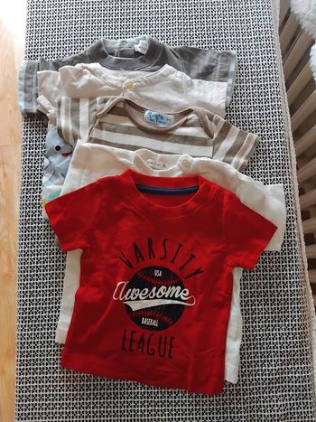 Lot techerts manches courtes garçon 3mois