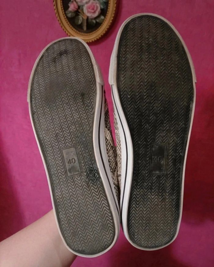 Baskets/sneakers de ville femme motif python Gémo taille 40 - photo numéro 4