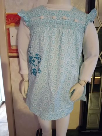 Body Happy robe bleue et collants 6 mois