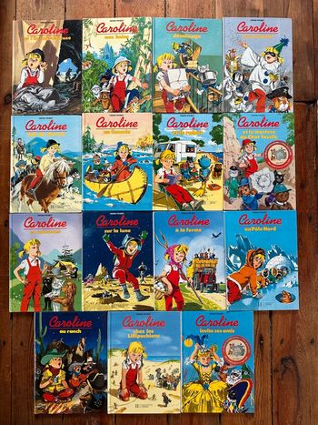 Lot de 15 livres bd albums Caroline bon état Pierre Probst Hachette Jeunesse