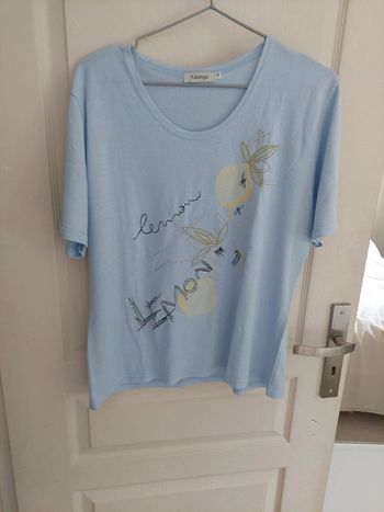 Tee shirt lemon bleu