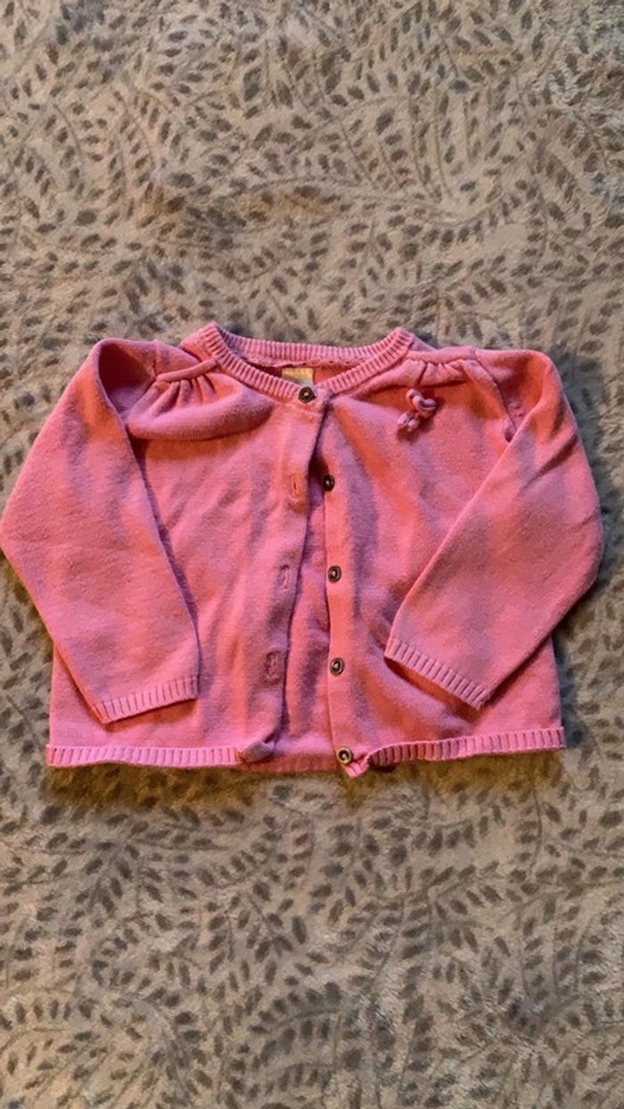 Gilet Tex rose 9 mois