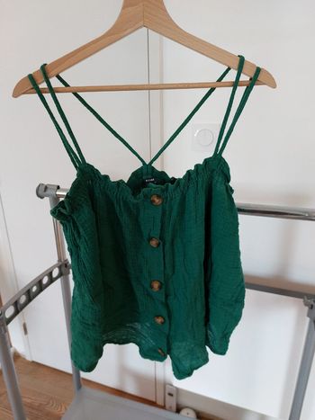 Débardeur vert foncé