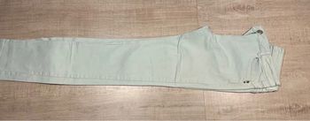Pantalon toile vert menthe 36