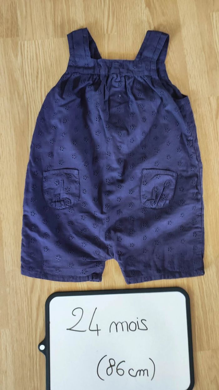 barboteuse bleu marine taille 24 mois, 86 cm