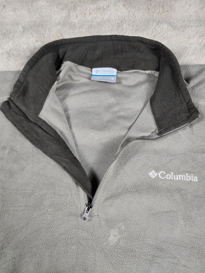 Veste polaire half zip Columbia homme sous manteau gris taille M satisfaisant - photo numéro 6