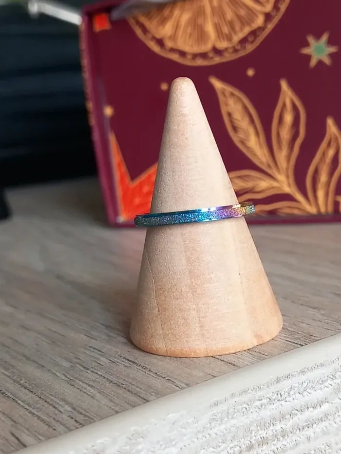 Bague arc en ciel taille 48 - photo numéro 2