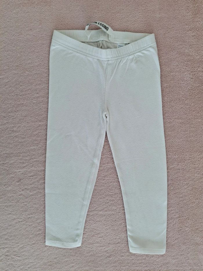 Legging long Okaïdi 3 ans blanc