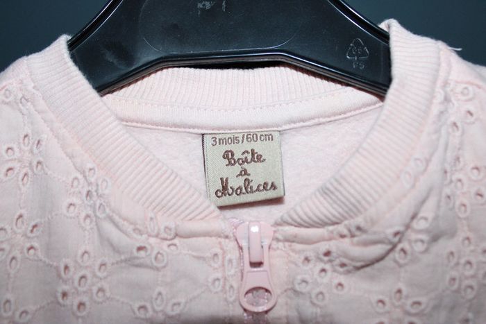 Veste zippée taille 3 mois 60 cm - photo numéro 5