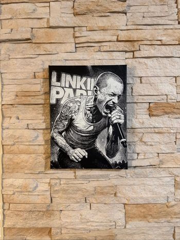 Tableau Linkin Park Chester Bennington en toile 30x40cm – hommage puissant